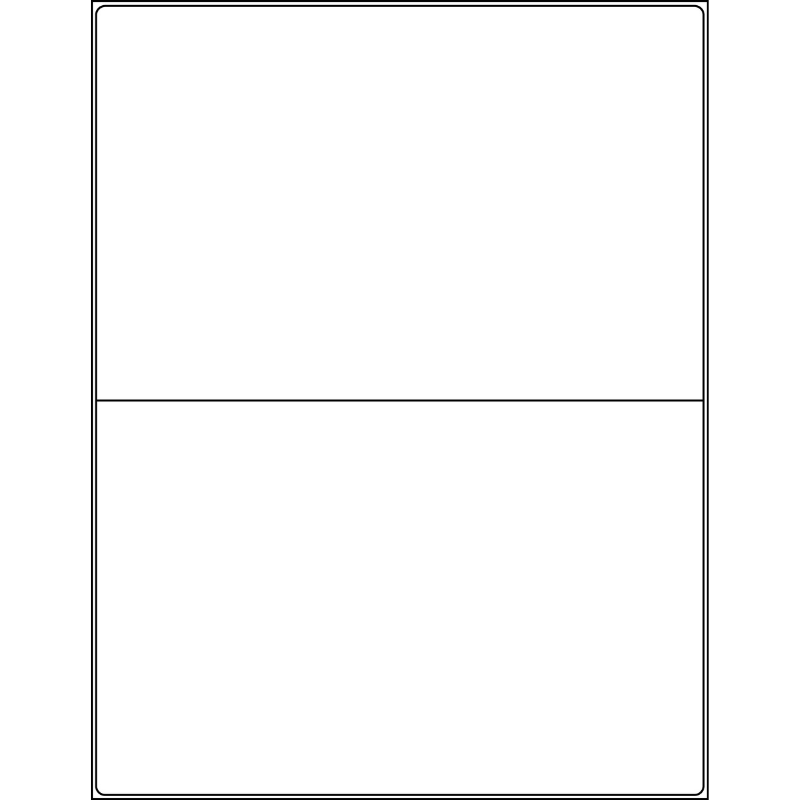 Sheet layout: two half-sheet labels per sheet