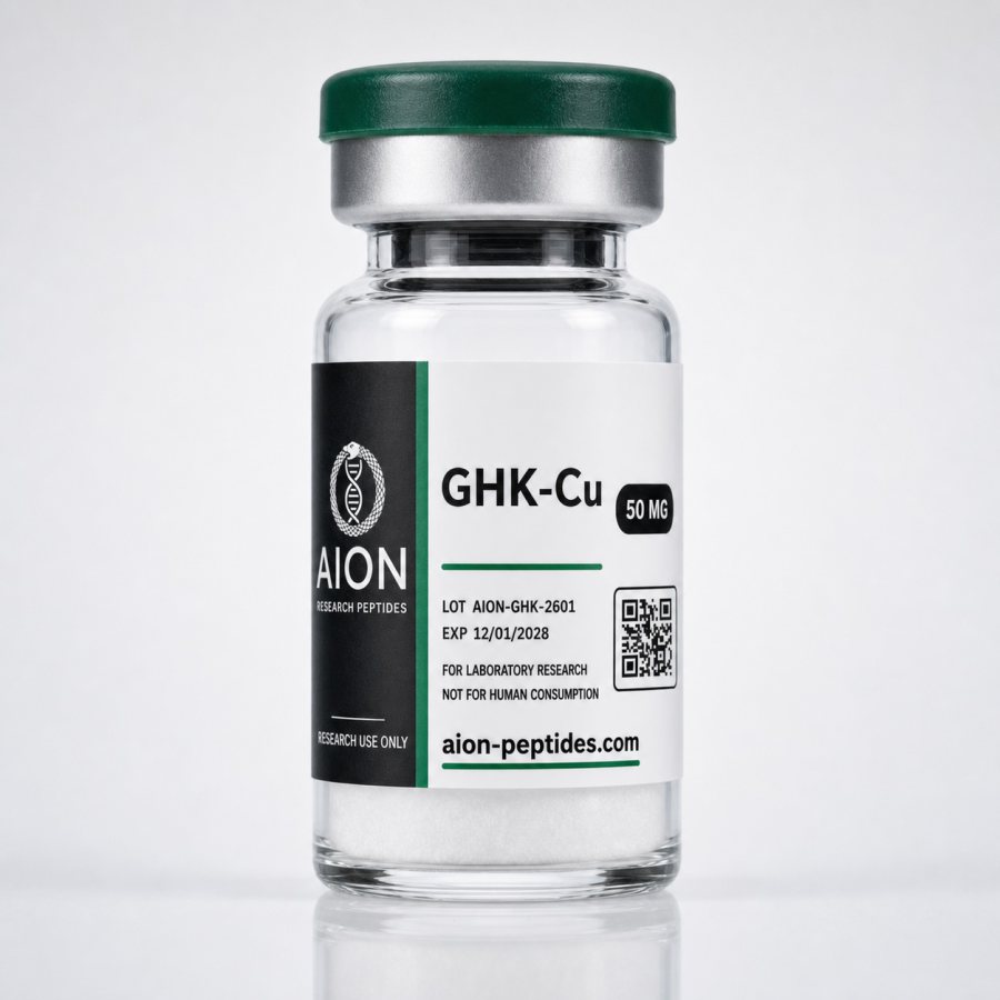 GHK-Cu 50 mg peptide vial label