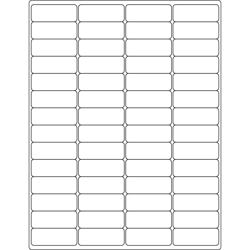 2.0'' x 0.75'' rectangle (56 per sheet), LR-2007-056