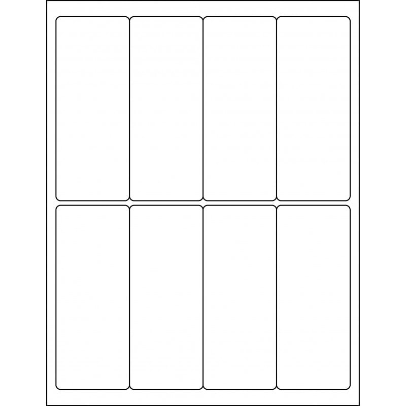 2.0” x 5.00” rectangle (8 per sheet), LR-2050-008