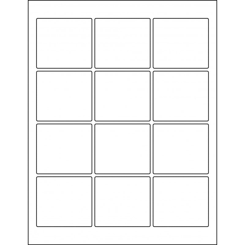 2.5” x 2.25” rectangle (12 per sheet), LR-2522-012