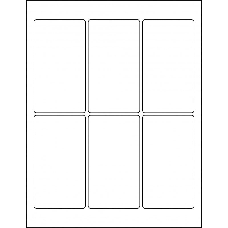2.5” x 4.5” rectangle (6 per page), LR-2545-006
