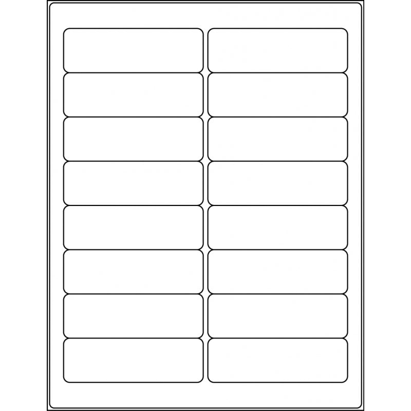 3.75” x 1.1875” rectangle (16 per sheet), LR-3711-016