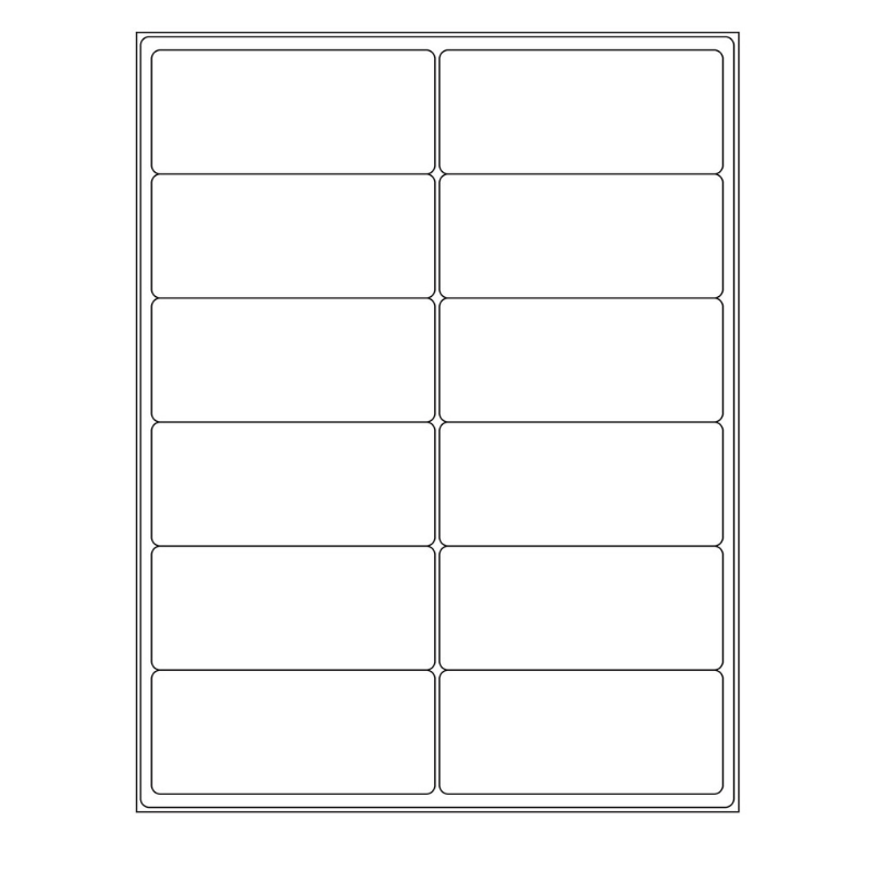 4'' x 1.75'' rectangle (12 per sheet), LR-4017-012