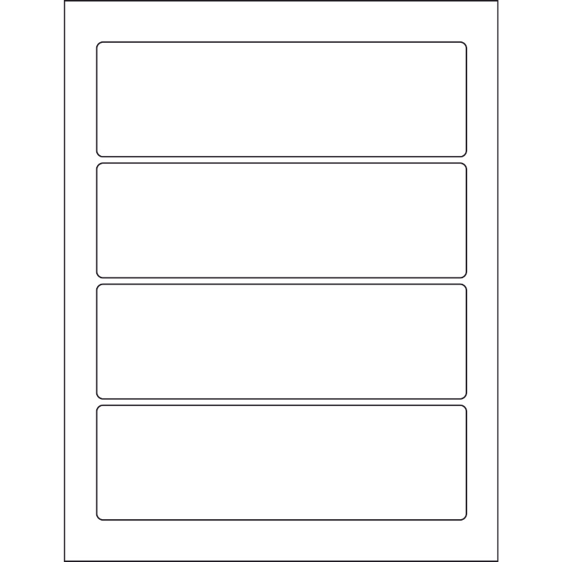 7.25'' x 2.25'' rectangle (4 per sheet), LR-7222-004