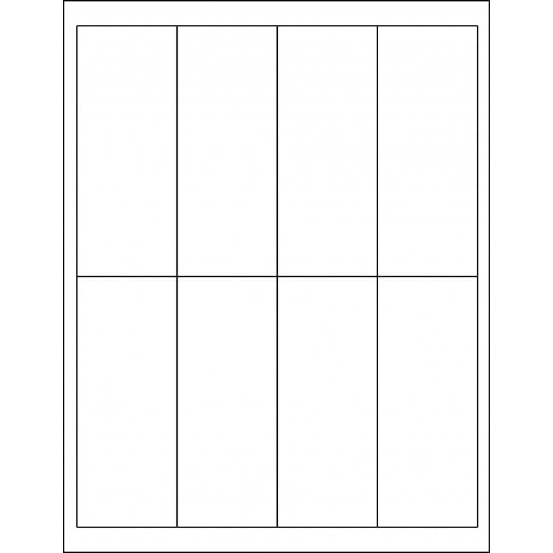 2.0” x 5.00” rectangle (8 per sheet), LS-2050-008