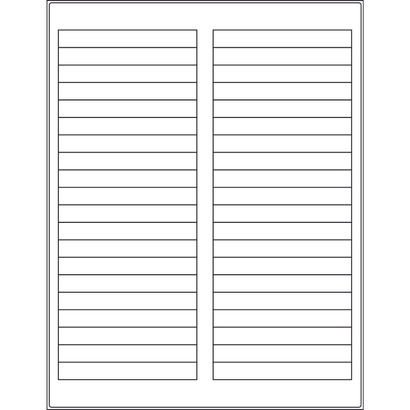 3.72”x 0.47” rectangle (40 per sheet), LS-3704-040