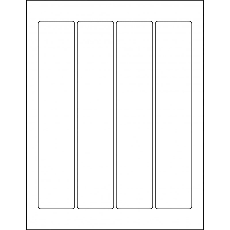 1.75” x 9.00” (4up) DIY FREEZERGrade/Durable Sheet Labels, LR1790004