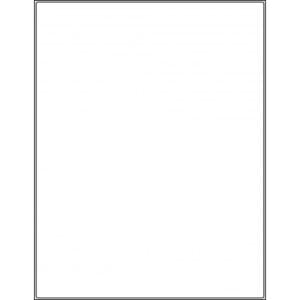 8.375” x 10.875” (1up) DIY FREEZER-Grade/Durable Sheet Labels, LR-083108-001