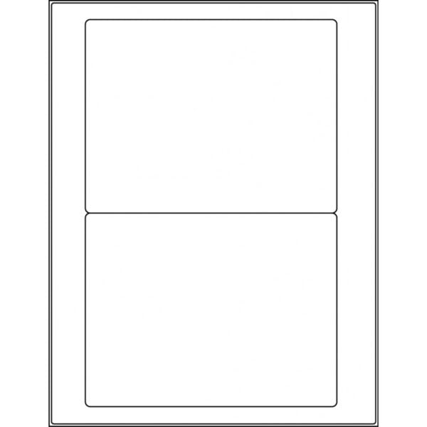 6.5” x 5” (2up) DIY FREEZER-Grade/Durable Sheet Labels, LR-6550-002