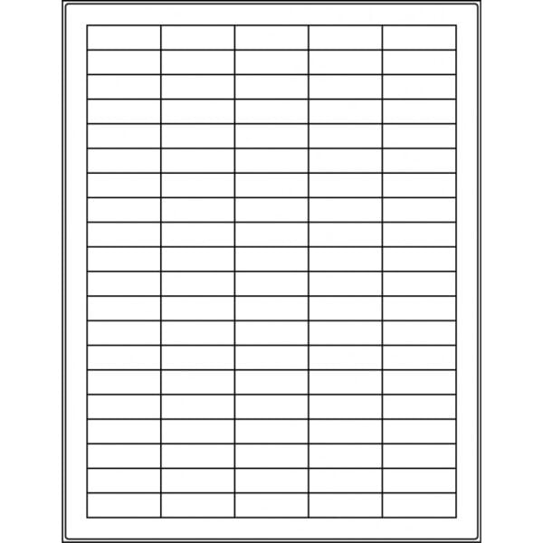 1.5” x 0.5” (100up) DIY FREEZER-Grade/Durable Sheet Labels, LS-1505-100