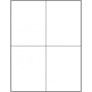 4.1875” x 5.4375” (4up) DIY FREEZER-Grade/Durable Sheet Labels, LS-4154-004